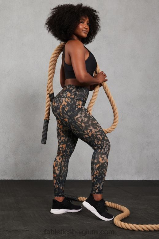 wilde camouflage vrouwen define powerhold hoog getailleerde legging 74 Fabletics LH20J974