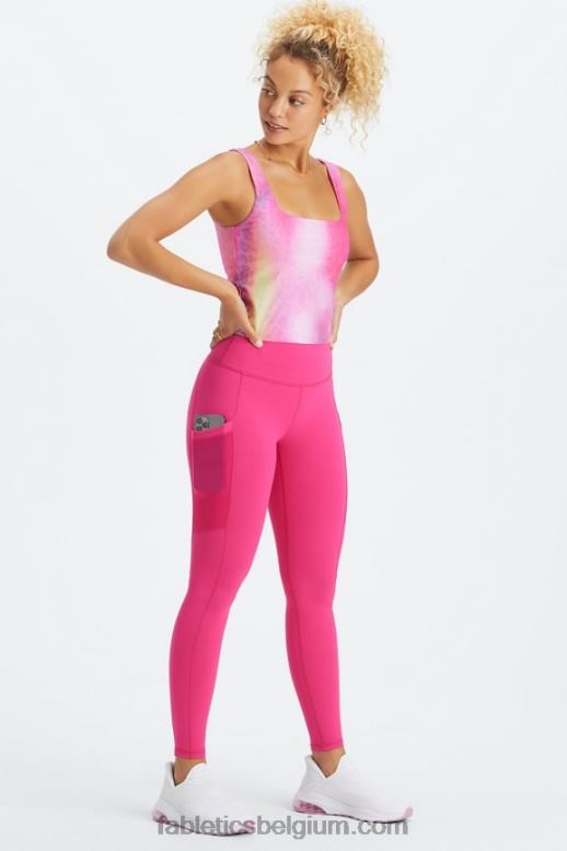 wilgenbast/ultraviolet vrouwen powerhold legging met hoge taille voor onderweg 41 Fabletics LH20J749