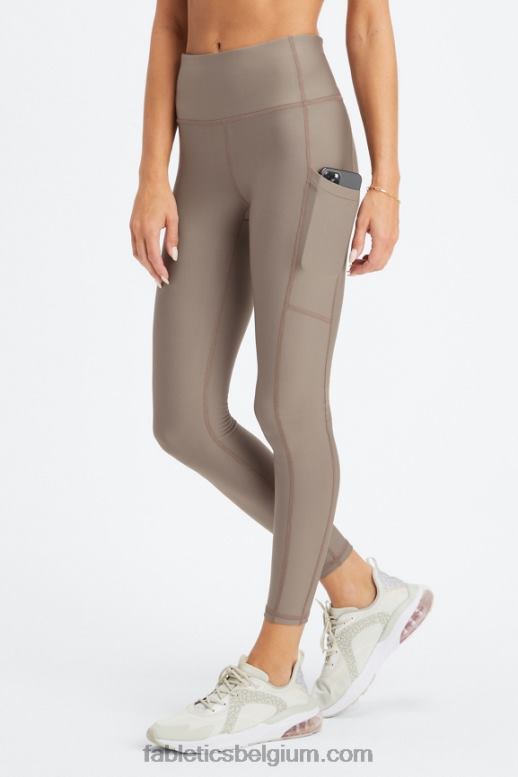 wilgenschors vrouwen therma-flex legging met hoge taille en zakken Fabletics LH20J1034