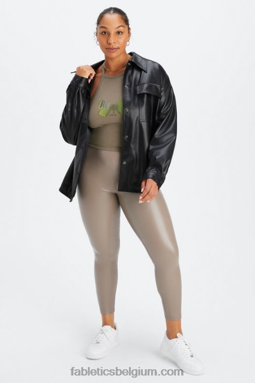 wilgenschors vrouwen vegan leren pull-on legging Fabletics LH20J1062
