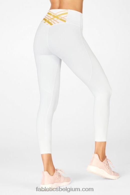 wit/citroendruppel/sinaasappelsorbet vrouwen boost powerhold hoog getailleerde 7/8 legging 62 Fabletics LH20J861