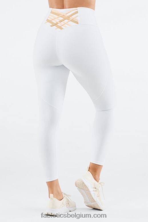 wit/shorewood/roze wolk vrouwen boost powerhold hoog getailleerde 7/8 legging 62 Fabletics LH20J859