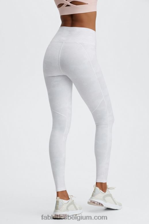 witte heide camo vrouwen define powerhold hoog getailleerde legging 74 Fabletics LH20J976