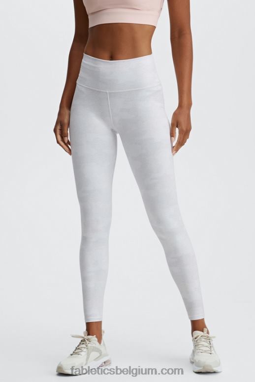 witte heide camo vrouwen define powerhold hoog getailleerde legging 74 Fabletics LH20J976
