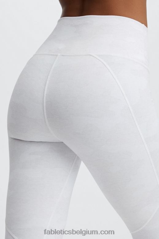 witte heide camo vrouwen define powerhold hoog getailleerde legging 74 Fabletics LH20J976