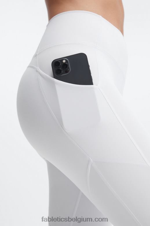 zacht grijs vrouwen oasis pureluxe 7/8 legging met hoge taille 54 Fabletics LH20J816