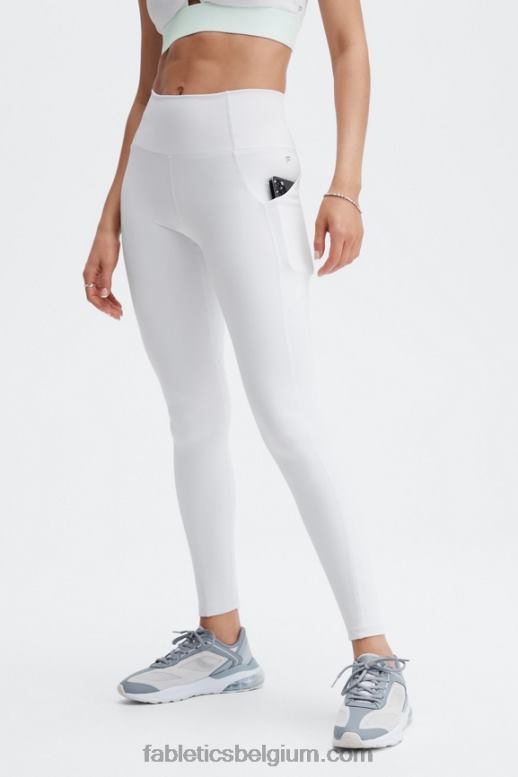 zacht grijs vrouwen oasis pureluxe legging met hoge taille 69 Fabletics LH20J908