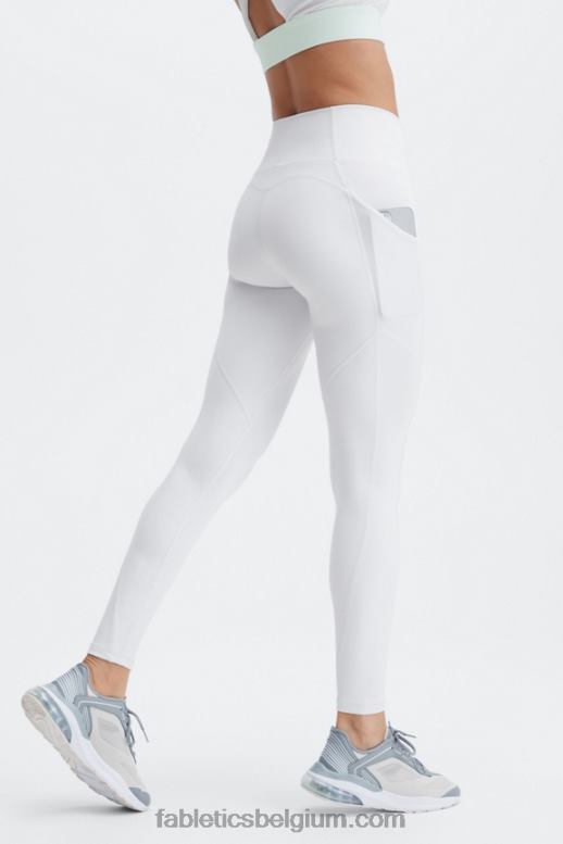zacht grijs vrouwen oasis pureluxe legging met hoge taille 69 Fabletics LH20J908