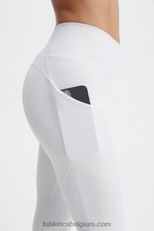 zacht grijs vrouwen oasis pureluxe legging met hoge taille 69 Fabletics LH20J908