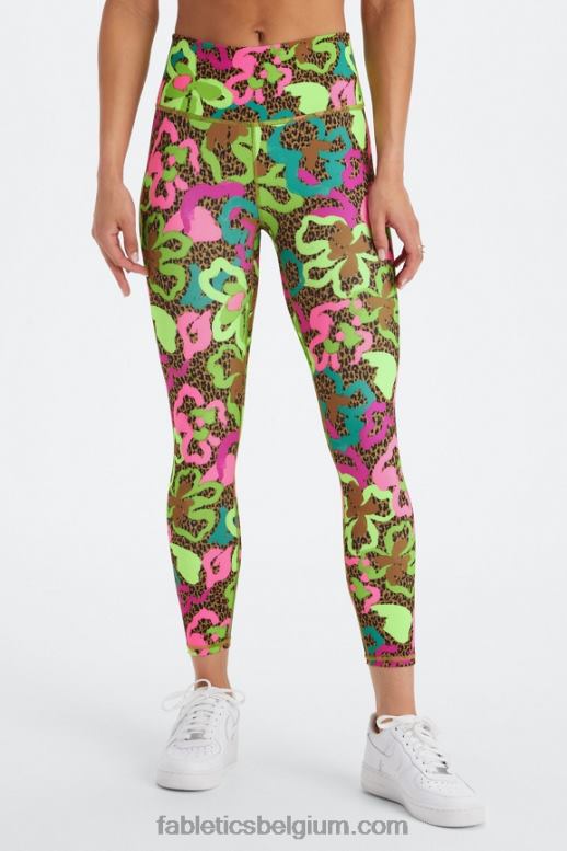 zachtgrijze heide/atletiekclub vrouwen define powerhold hoog getailleerde 7/8 legging 24 Fabletics LH20J666