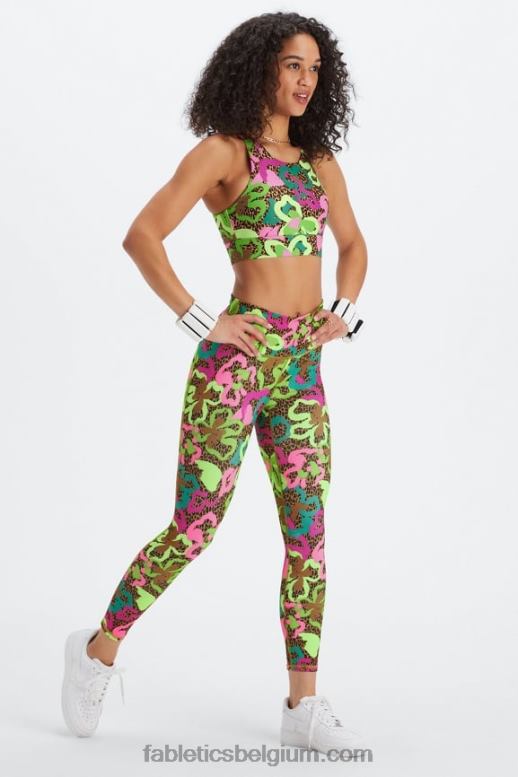 zachtgrijze heide/atletiekclub vrouwen define powerhold hoog getailleerde 7/8 legging 24 Fabletics LH20J666