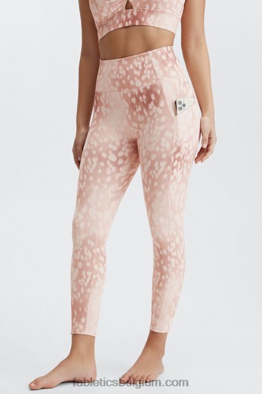 zand gespot vrouwen oasis pureluxe 7/8 legging met hoge taille 54 Fabletics LH20J817