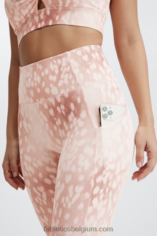 zand gespot vrouwen oasis pureluxe 7/8 legging met hoge taille 54 Fabletics LH20J817