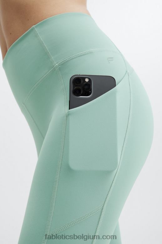 zeeschuim vrouwen oasis pureluxe twist 7/8 legging met hoge taille Fabletics LH20J1141