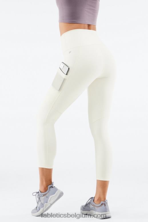 zijde vrouwen powerhold capri 45 met hoge taille voor onderweg Fabletics LH20J772