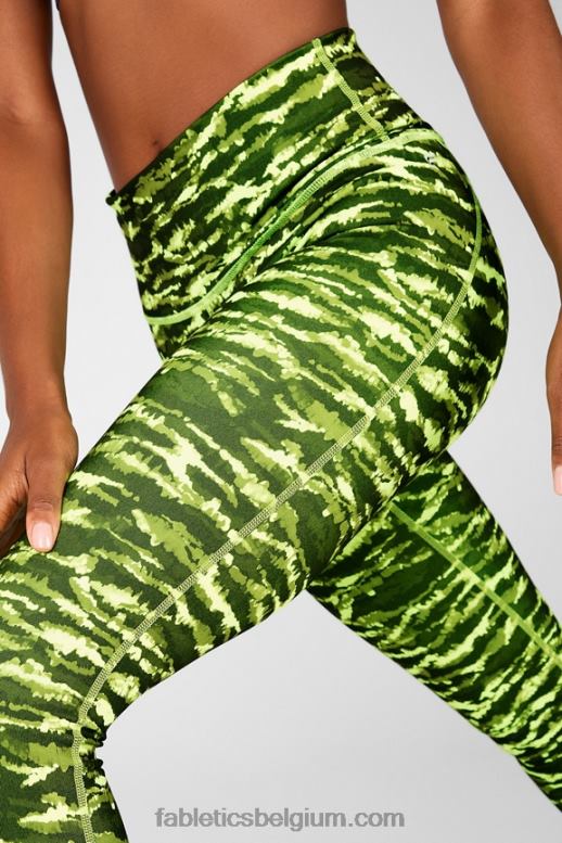 zure appel tijgerin vrouwen define powerhold hoog getailleerde legging 75 Fabletics LH20J978