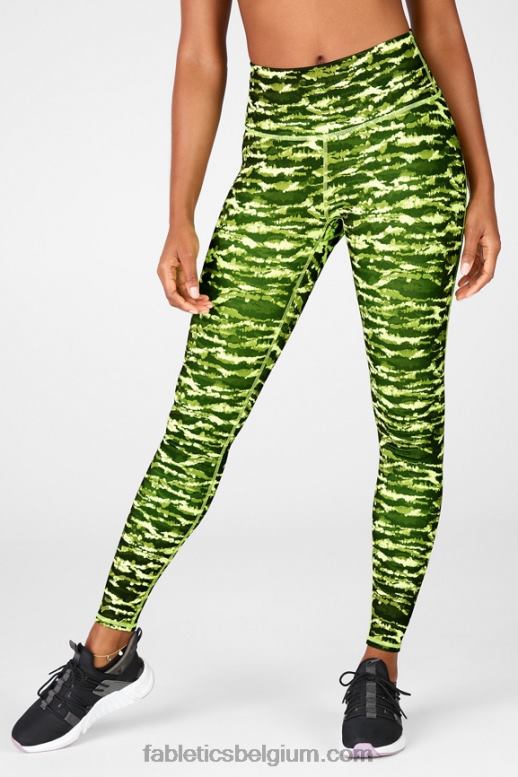zure appel tijgerin vrouwen define powerhold hoog getailleerde legging 75 Fabletics LH20J978