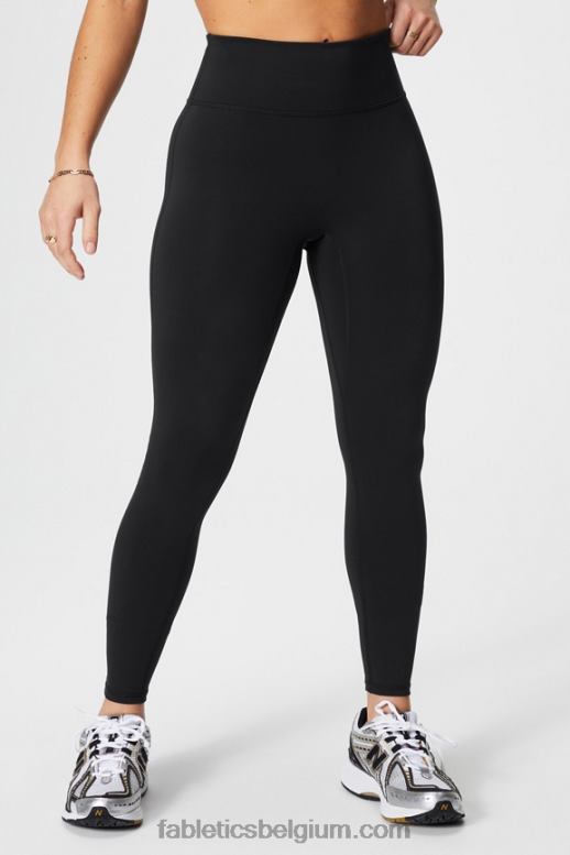 zwart / golvend jachtluipaard vrouwen trinity motion365+ legging met hoge taille Fabletics LH20J954