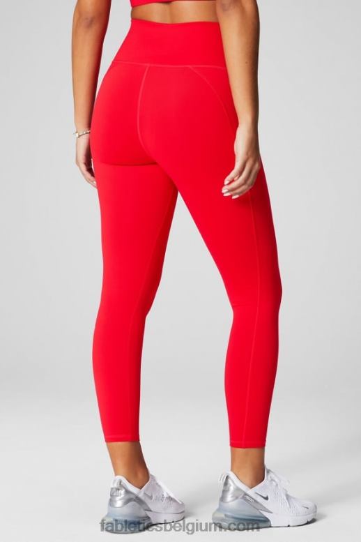zwart/klassiek wit knock-out vrouwen define powerhold hoog getailleerde 7/8 legging 21 Fabletics LH20J651