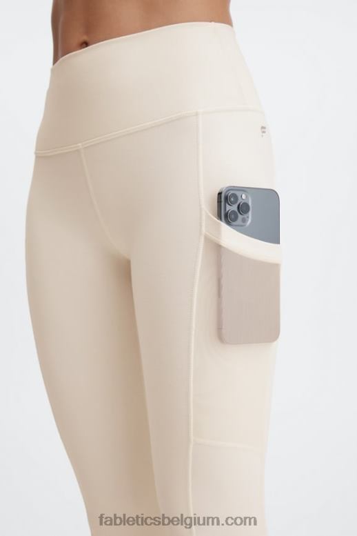 zwart/multi vrouwen powerhold legging met hoge taille voor onderweg 39 Fabletics LH20J739