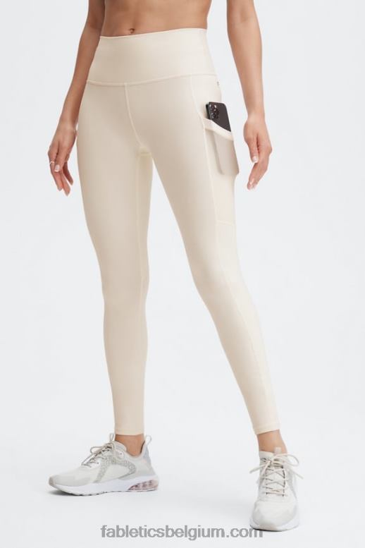 zwart/multi vrouwen powerhold legging met hoge taille voor onderweg 39 Fabletics LH20J739