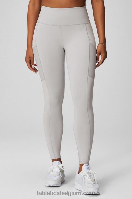 zwart/multi vrouwen powerhold legging met hoge taille voor onderweg 39 Fabletics LH20J741