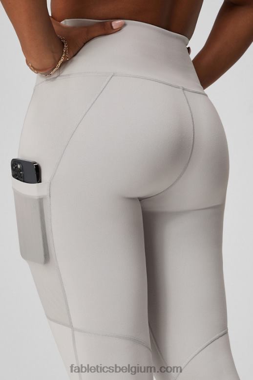 zwart/multi vrouwen powerhold legging met hoge taille voor onderweg 39 Fabletics LH20J741
