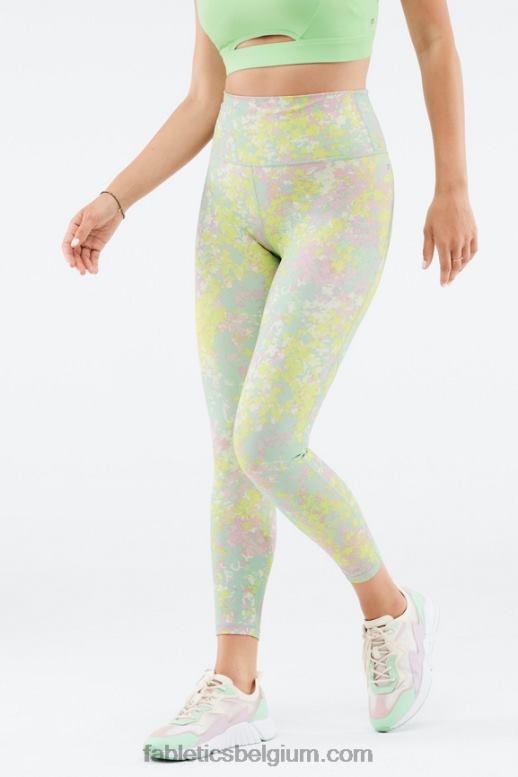 zwart/ombre sport vrouwen define powerhold hoog getailleerde 7/8 legging 32 Fabletics LH20J705