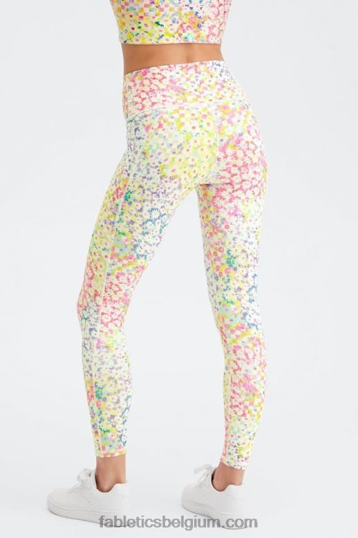 zwart/reflecterend zilver vrouwen define powerhold hoog getailleerde 7/8 legging 29 Fabletics LH20J691