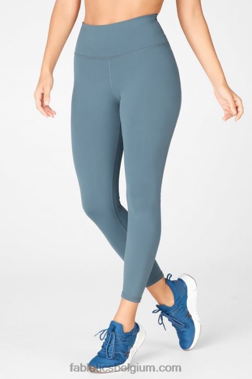 zwart/tin gemarmerde zebra vrouwen define powerhold hoog getailleerde 7/8 legging 36 Fabletics LH20J727