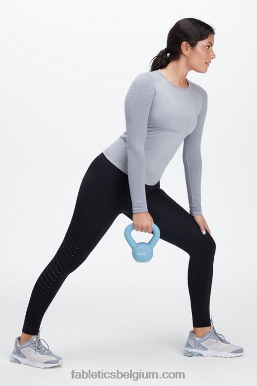 zwart vrouwen eco sync hoog getailleerde 7/8 legging Fabletics LH20J1170