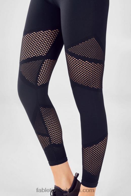 zwart vrouwen mozaïek hoge taille 7/8 Fabletics LH20J1225