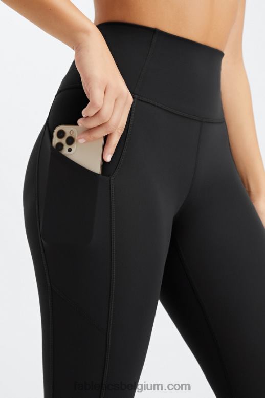 zwart vrouwen oasis pureluxe capri met hoge taille Fabletics LH20J957