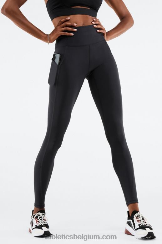 zwart vrouwen oasis pureluxe legging met hoge taille 69 Fabletics LH20J905