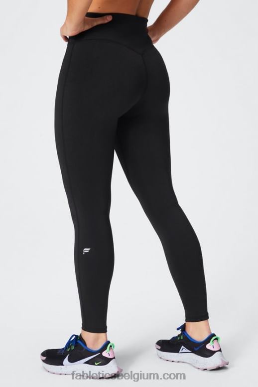 zwart vrouwen overal motion365+ legging met hoge taille Fabletics LH20J945