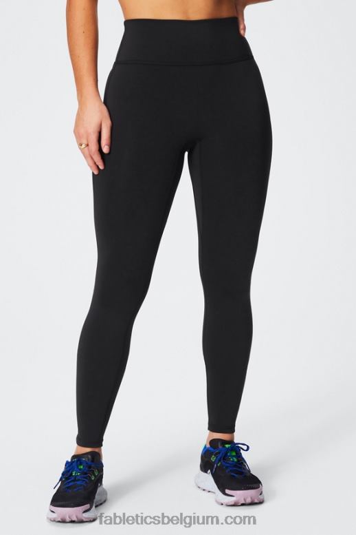 zwart vrouwen overal motion365+ legging met hoge taille Fabletics LH20J945