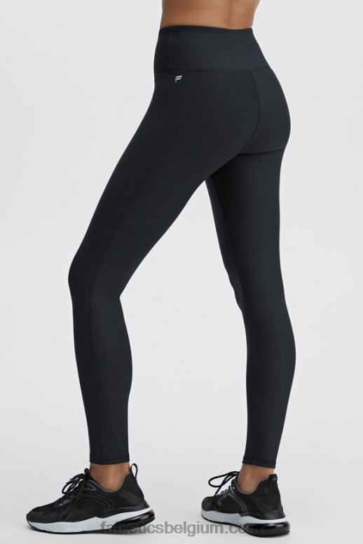 zwart vrouwen therma-flex essentiële legging met hoge taille Fabletics LH20J1198