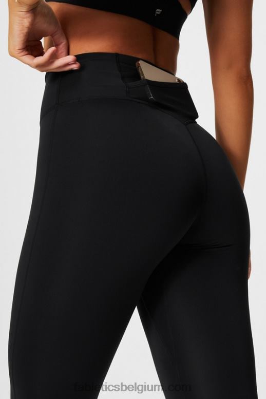 zwart vrouwen trinity motion365+ legging met hoge taille Fabletics LH20J955