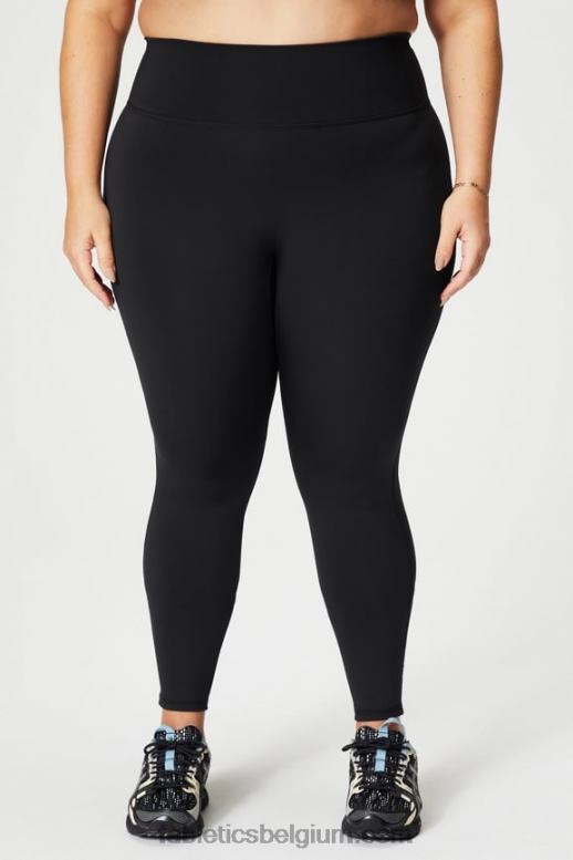 zwart vrouwen trinity motion365+ legging met hoge taille Fabletics LH20J956