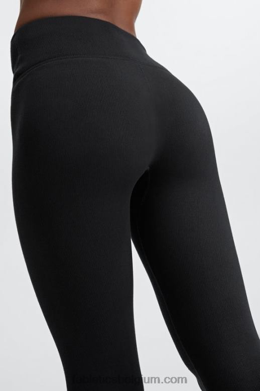zwart vrouwen wolk naadloze high-waisted legging Fabletics LH20J835