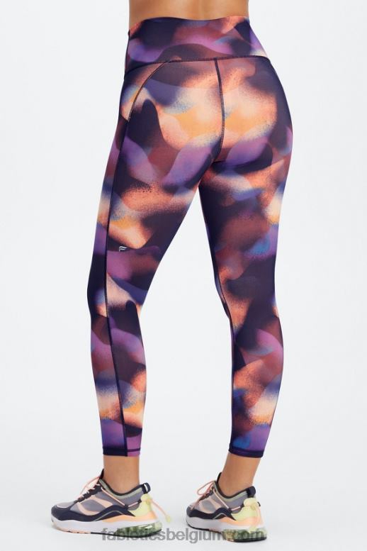 zwart wit vrouwen define powerhold hoog getailleerde 7/8 legging 27 Fabletics LH20J679