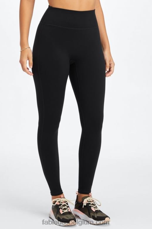 zwarte/atletische club vrouwen trinity motion365 legging met hoge taille 77 Fabletics LH20J1102