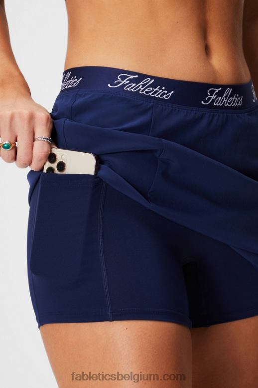 collegiale marine / collegiale marine vrouwen geweven zakrok met ingebouwde short Fabletics LH20J626