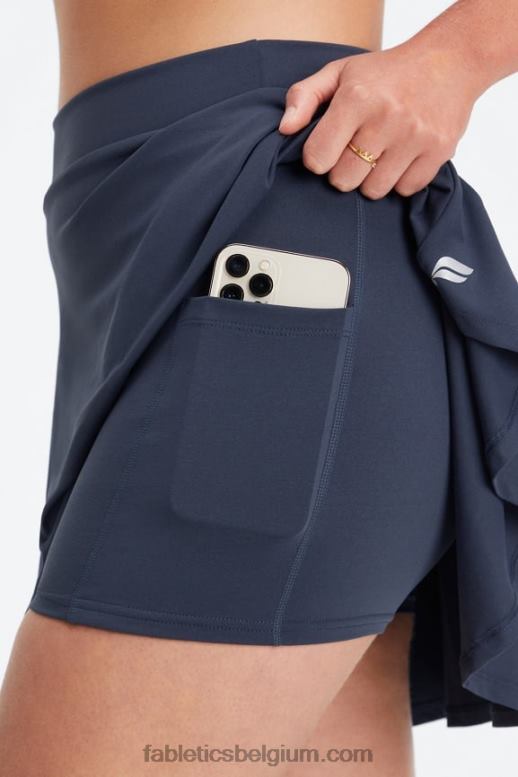 gedempt mauve/bloemblaadje vrouwen volant rok Fabletics LH20J632