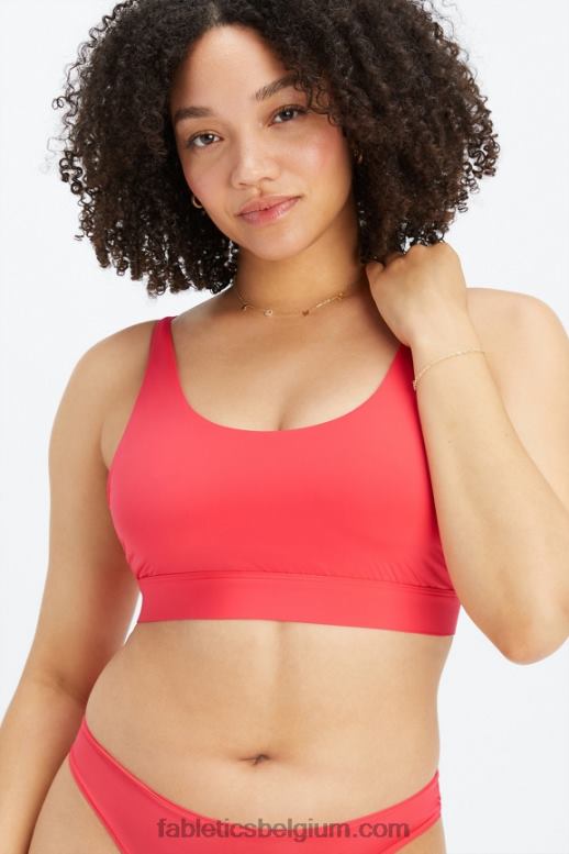 aardbei rood vrouwen fijne bralette met ronde hals Fabletics LH20J1571