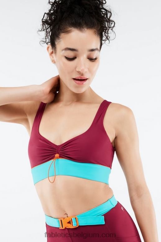 baksteen/multi vrouwen fiona low-impact sportbeha Fabletics LH20J1651
