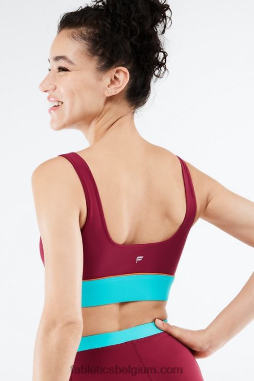 baksteen/multi vrouwen fiona low-impact sportbeha Fabletics LH20J1651
