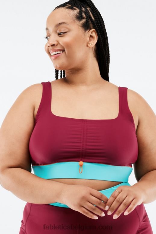 baksteen/multi vrouwen fiona low-impact sportbeha Fabletics LH20J1652