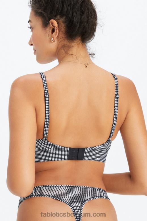 bling bling/zwart vrouwen fijne bralette met ronde hals Fabletics LH20J1569