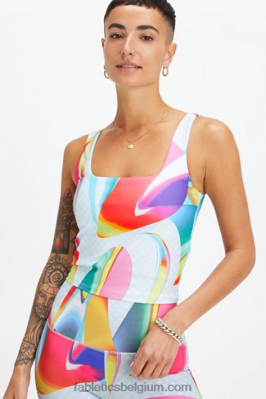 carnaval vrouwen trots ingebouwde bh-tank Fabletics LH20J1586